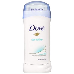 Dove Sensitive Skin Invisible Solid Antiperspirant And Deodorant Stick, 2.6 Ounce