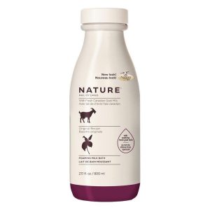 Canus Nature Foaming Milk Bath with Fresh Canadian Goat Milk Original Recipe 27.1 Oz