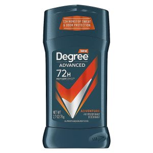 Degree Men Advanced Antiperspirant Deodorant Stick, Adventure, 72-Hour Protection, 2.7 oz