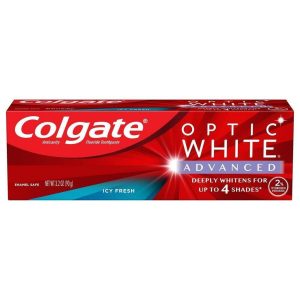 Colgate Optic White Advanced Whitening Toothpaste - Icy Fresh - 3 oz