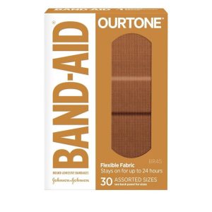 Band-Aid Adhesive Bandages, Flexible Fabric, Assorted Sizes