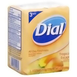 Dial Deodorant Soap, Antibacterial, Tropical Escape