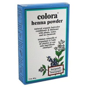 Colora Henna Powder, Natural Organic Hair Color Burgundy, 2 Oz
