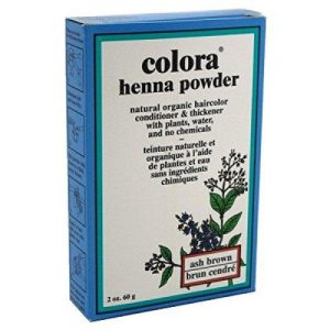 Colora Henna Powder Natural Organic Hair Color Ash Brown - 2 Oz