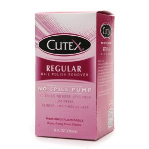Cutex Nail Polish Remover No Spill Pump, Regular, 8 Oz