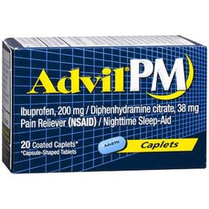 Advil Pm Pain Reliever/Nighttime Sleep Aid, Coated Caplets