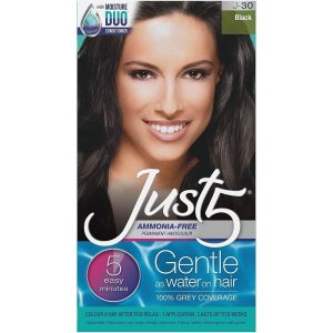 Just 5 Women's Minute Permanent Hair Color, Black Noir