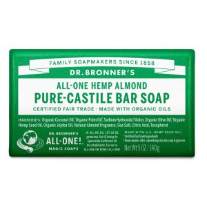 Dr. Bronner's Pure Castile Bar Soap All One Hemp Almond 5 Oz