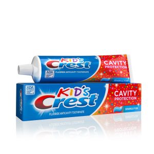 Crest Kids Fluoride Anticavity Toothpaste Sparkle Fun Flavor 4.6 Ounce Tube