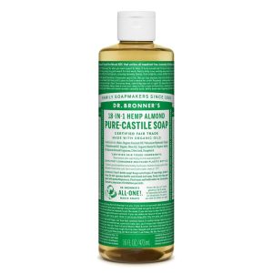 Dr. Bronner's Pure Castile Liquid Soap Almond -- 16 Fl Oz