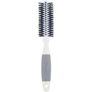 Ceramic Barrel Round Boar Bristle Hair Brush for Thick Hair