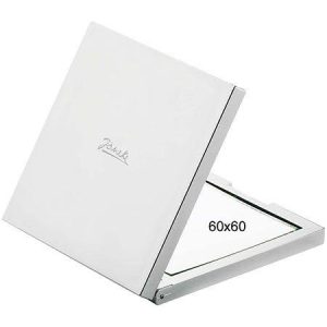 Janeke Silver Handbag Mirror Magnification X3  60x60mm CR400.3