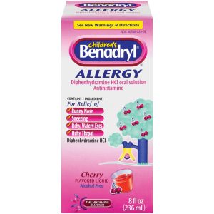 Children's Benadryl Dye-Free Allergy Liquid - 12.5mg - Cherry Flavor - 8 fl oz