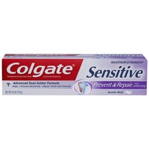 Colgate Sensitive Prevent & Repair Toothpaste, Gentle Mint Whitening Paste, 6 oz – Enamel Protection & Sensitivity Relief