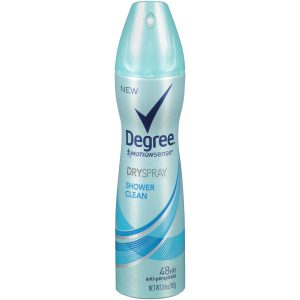 Degree Women Antiperspirant Deodorant Dry Spray, Shower Clean, 3.8 oz