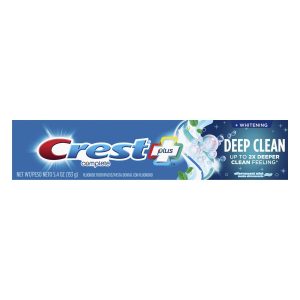 Crest Complete Whitening Fluoride Toothpaste Plus Deep Clean Effervescent Mint, 5.4 Oz