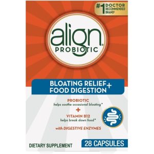 Align Probiotic Bloating Relief + Food Digestion - 28 Capsules