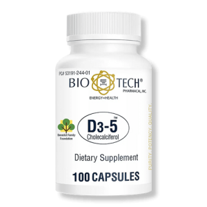 Biotech D3-5 5,000 IU Cholecalciferol 100 Capsules