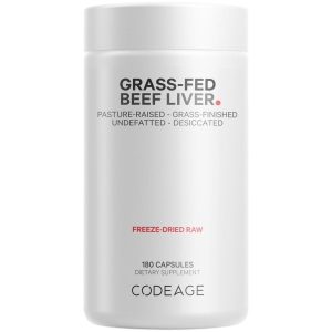 Codeage - Beef Liver Grass-Fed & Pasture Raised - 180 Capsules