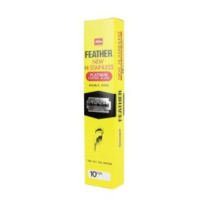Feather New Hi-Stainless Platinum Coated Double Edge Blades - 20x10 Pack