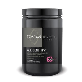 DAVINCI Labs GI Benefits - Dietary Supplement Powder Drink Mix - Support Gut Health, Immune System & Overall Wellness* - with Zinc, L-Carnosine, L-Glutamine, Aloe Vera & More - 384.15 g - 30 Servings