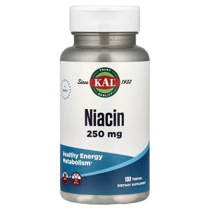 KAL Niacin 250mg 100 Tablets PN 30001