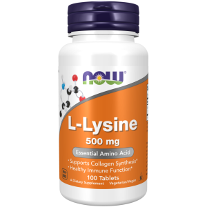 Now Foods L-Lysine 500 mg 100 Tablets - 0100