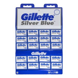 Gillette Silver Blue Double Edge Razor Blades - 20x5 Pack