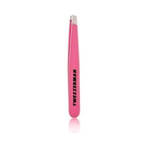 Tweezerman Mini Slant Tweezer Flamingo Pink Model No. 1248-FPR