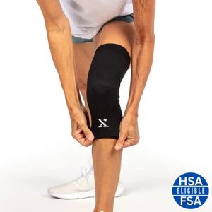 Nufabrx Pain Relieving Knee Compression Sleeve for Men and Women Knee Brace for