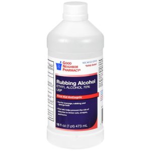 GNP 70% Ethyl Rubbing Alcohol USP First Aid Antiseptic & Topical Antimicrobial 16 fl oz