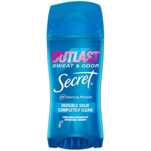 Secret Outlast Sweat & Odor Invisible Solid Antiperspirant Deodorant - Completely Clean, 2.6 Oz