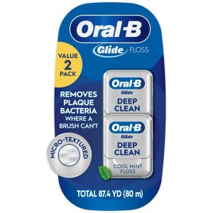 Oral-B Glide Pro-Health Deep Clean Dental Floss, Cool Mint, 80m (87.4 yd)