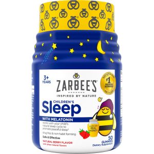 Zarbee's Children's Sleep with Melatonin Gummies, Natural Berry Flavor, 50 Count