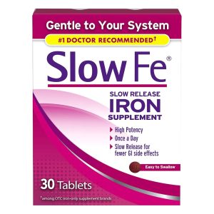Slow Fe Slow  Release Iron Supplement 45Mg Tablets 30Ct