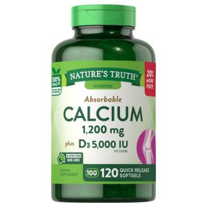 Nature's Truth Absorbable Calcium 120 Quick Release Softgels