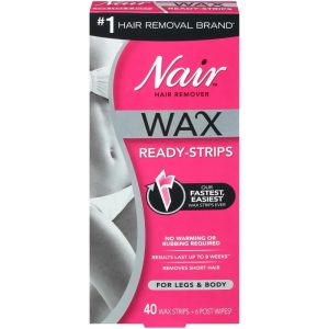 Nair Wax Ready Strips Hair Remover For Legs & Body