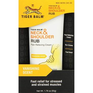 Tiger Balm Neck & Shoulder Rub Vanishing Scent 1.76 Oz