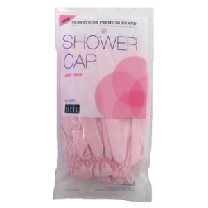 Siris Solid Vinyl Shower Cap, Large, Assorted Colors