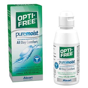 Opti-Free Puremoist Multi-Purpose With HydraGlyde Sterile Disinfecting Solution 4 Fl Oz