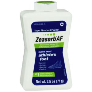 Zeasorb-AF Antifungal Treatment Powder, 2% Miconazole Nitrate, 2.5 oz