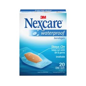 Nexcare Waterproof Clear Bandages One Size 20 ct