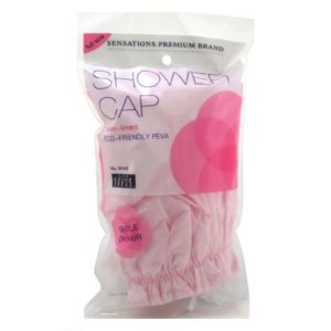 Siris Satin Lined Vinyl Shower Cap, Full Size