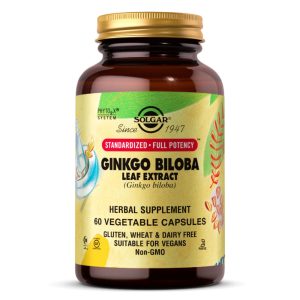 Solgar Ginkgo Biloba Leaf Extract, 180 Vegetable Capsules