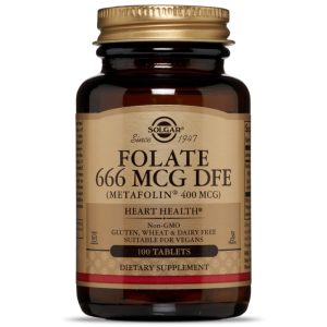 Solgar Folate, 1,000 Mcg, 120 Tablets