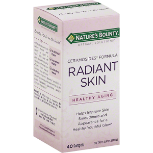 Nature's Bounty Optimal Solutions Radiant Skin, Ceramosides Formula, Softgels