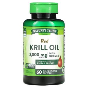 Nature's Truth Krill Oil, 100% Pure Red, 1000 Mg, Softgels