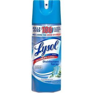Lysol Disinfectant Spray, Spring Waterfall Scent, 19 Oz Aerosol Spray