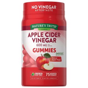 Nature's Truth Apple Cider Vinegar, Natural Apple, 200 Mg, 75 Vegan Gummies