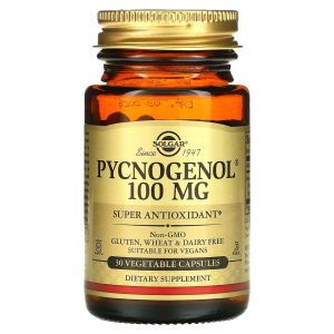 Solgar Pycnogenol, 100 Mg, 30 Vegetable Capsules